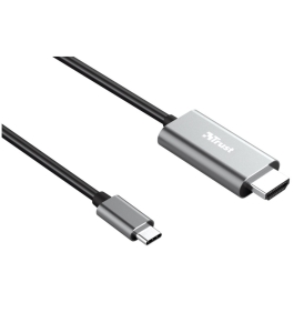 Cablu trust calyx tr-23332, usb-c to hdmi, 1.8m, negru Negru 651516