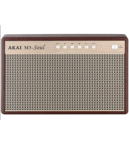 Boxa portabila akai m3 soul, retro, 20 w rms, bluetooth, bej 652425