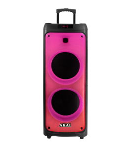 Boxa portabila akai party speaker 1010, tip troller, 100w, negru Negru...