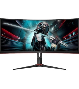 Monitor gaming curbat led va aoc cu34g2x/bk, 34", uwqhd, 1ms, negru Negru...