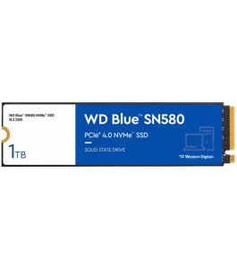 Ssd western digital blue sn580 1tb m.2 2280 pcie gen4 x4 (wds100t3b0e)...