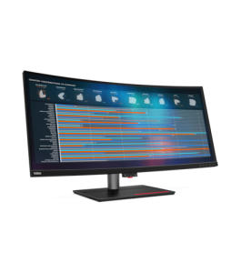 Monitor led ips curbat lenovo thinkvision p40w-20, 39.7, uhd, 4 ms, negru...