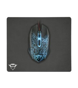 Mouse gaming trust & mouse pad gxt 783 izza, negru 22736 Negru 693232