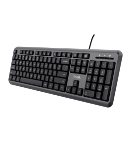 Tastatura trust ody, cu fir, usb, negru 24507 Negru 693280