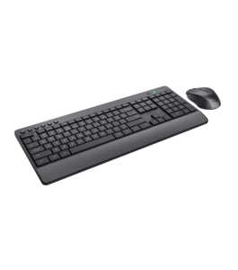 Kit tastatura si mouse trust trezo comfort wireless, negru 24529 Negru...