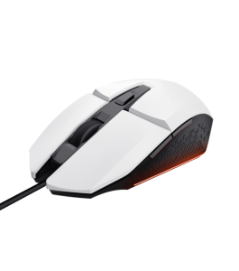 Mouse gaming optic trust gxt109w felox, usb, 6400 dpi, alb tr-25066 Alb...