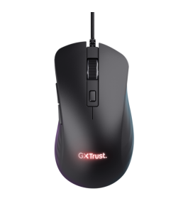 Mouse optic gaming trust tr-24890 ybar+, 25600 dpi, negru Negru 694480