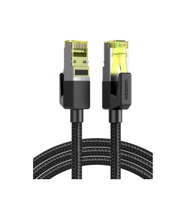 Patch cord utp ugreen cat7 nw150, 10 gbps, braided, 5m, negru 80425 Negru...