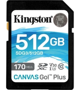 Card de memorie sd kingston canvas go plus, 512gb, class 10 751796