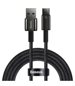 Cablu alimentare si date baseus cawj000001, usb la usb type-c, 100w, 480mbps,...