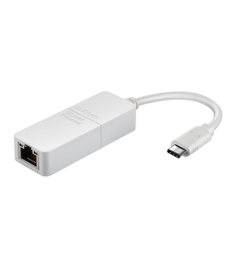 Adaptor d-link dub-e130 usb-c la gigabit ethernet Alb 765095