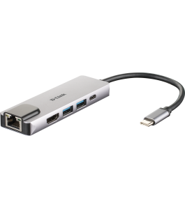 Hub usb dlink dub-m520 5-in-1, hdmi/ethernet si power delivery 765156