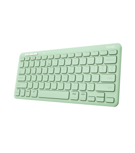 Tastatura trust lyra wireless compacta si reincarcabila verde (25096) Verde...