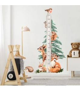 Metru pentru copii 150 cm cu animale forest Multicolor 767897