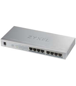 Switch poe zyxel gs1008hp-eu0101f, port gigabit x 8, nerackabil, carcasa...