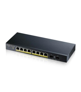 Switch zyxel gs1900-10hp-eu0102, 8 porturi, sfp x 2, cu management Negru...