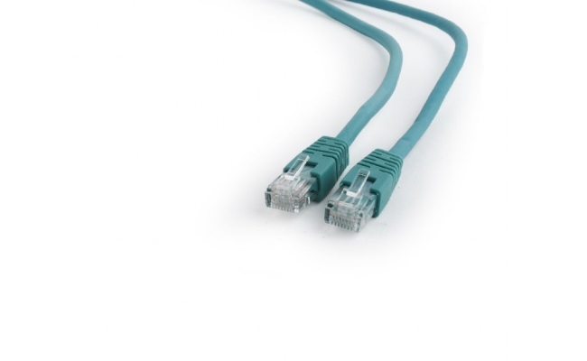 Cablu Patch Cord UTP GEMBIRD Cat6, 0.25m, Verde, AWG26, Cupa Aluminiu -...