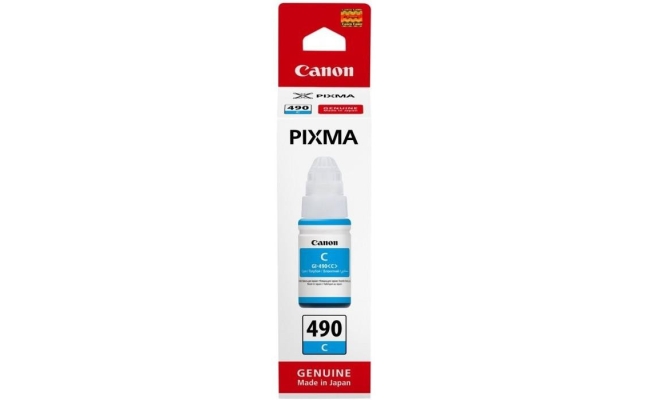 Cartus cerneala Canon GI-490 C, cyan, capacitate 70ml, pentru echipamente...