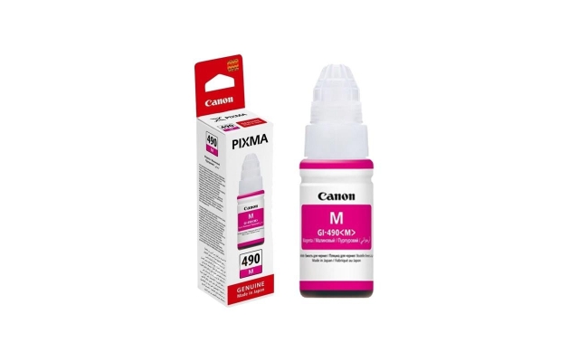 Cartus cerneala Canon GI-490 M, magenta, capacitate 70ml, pentru echipamente...