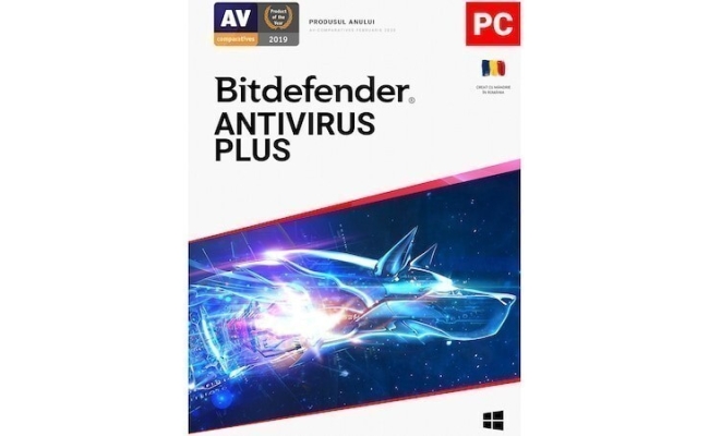 Licenta retail Bitdefender Antivirus Plus PC-uri Windows, 1 an, 10 dispozitive