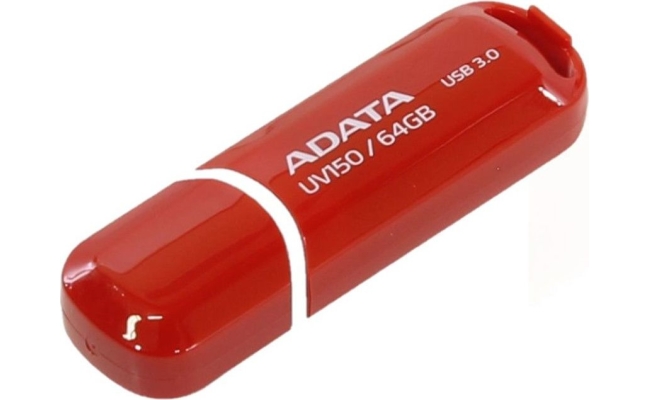 Memorie USB Flash Drive ADATA UV150, 64Gb, USB 3.0, rosu