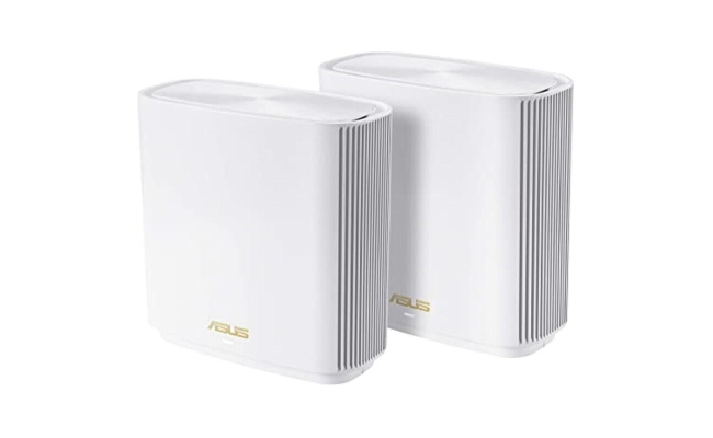 Router wireless ASUS Gigabit Mesh ZenWiFi, AX XT8, Wifi 6, Tri-Band, 2 pack