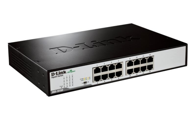 Switch D-Link DGS-1016D, 16 port, 10/100/1000 Mbps