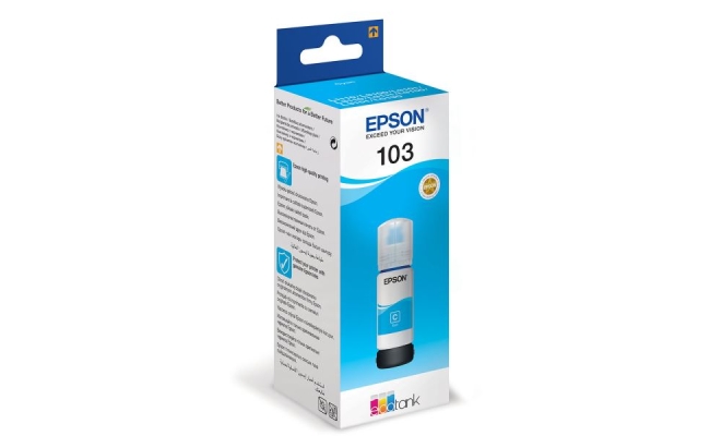 Cartus cerneala Epson 103 ECOTANK , cyan, capacitate 70ml, pentru L1110,...