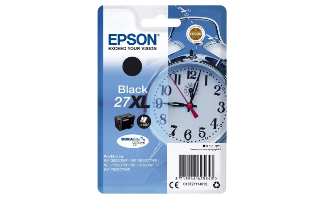 Cartus Cerneala Original Epson Black, nr.27XL, pentru WorkForce...