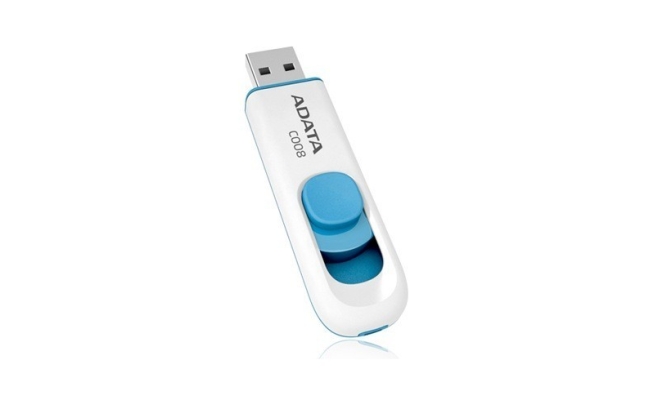 Memorie USB Flash Drive ADATA C008, 32GB, USB 2.0, alb