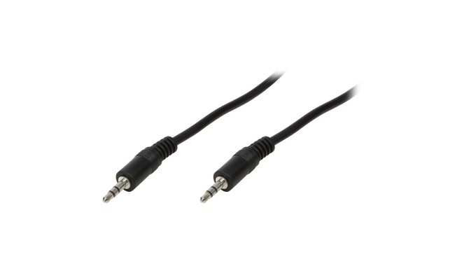 Cablu Audio Stereo LogiLink 3.5mm Jack T/T 1m Negru CA1049