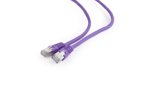 Cablu de retea FTP GEMBIRD Cat6, 5m, Violet, AWG26, Ecranat - PP6-5M/V