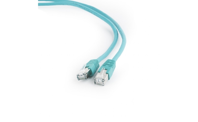 Cablu Patch Cord FTP Gembird Cat6, 0.5m, Verde, AWG26, Ecranat (PP6-0.5M/G)