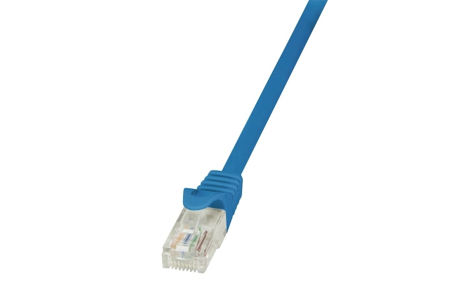 Cablu Patch Cord UTP LogiLink CP1096U Cat5e, cupru-aluminiu, 10 m, albastru