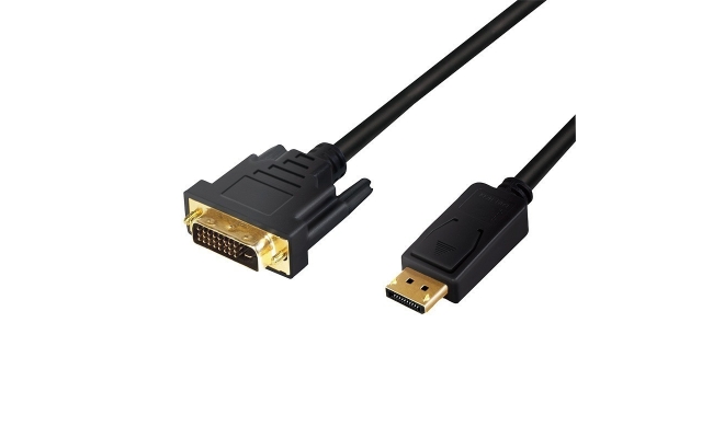 CABLU video LOGILINK, adaptor DisplayPort (T) la DVI-D DL (T), 3m, conectori...