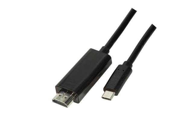 Cablu video LOGILINK UA0329, adaptor USB 3.1 Type-C (T) la HDMI (T), 1.8m, negru