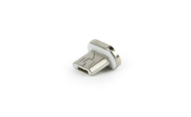 CAP MAGNETIC pt. cablu GEMBIRD, USB 2.0, Micro-USB (T), alb, "CC-USB2-AMLM-mUM"