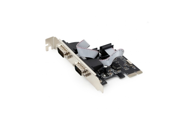 CARD adaptor GEMBIRD, PCI-Express la 2 x Port Serial, cu bracket low-profile...