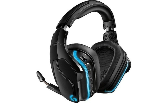 Casti gaming wireless Logitech G935 cu fir, gaming, negru (981-000744)