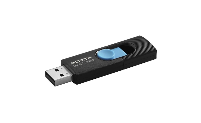 Memorie USB Flash Drive ADATA UV220 32GB, USB2.0, albastru/negru