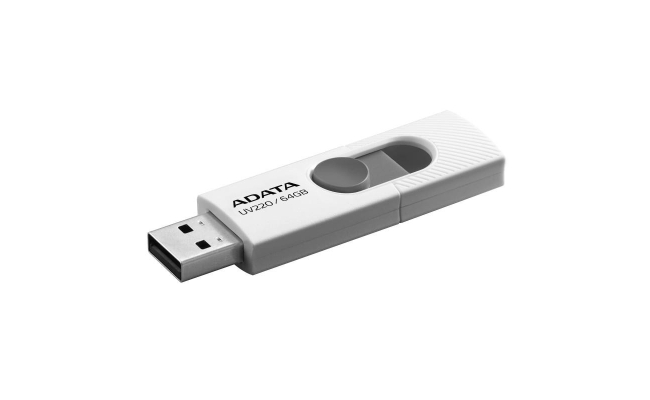 Memorie USB Flash Drive ADATA UV220 64Gb, USB 2.0, alb