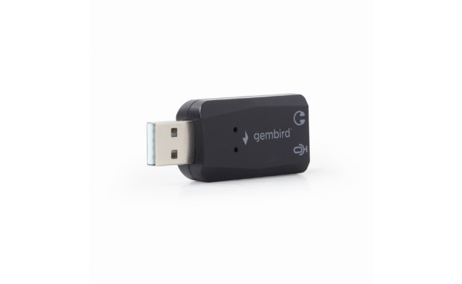 PLACA de SUNET GEMBIRD, extern, interfata USB 2.0, conectori 3.5 mm jack,...