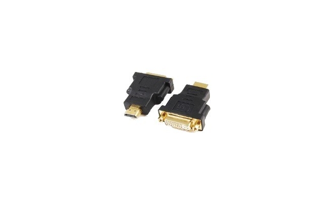 Adaptor video GEMBIRD HDMI (T) la DVI-I DL (M) cu conectori auriti, negru,...