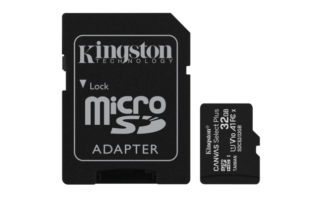 Card de Memorie MicroSD Kingston Select Plus, 32GB, Adaptor SD, Class 10