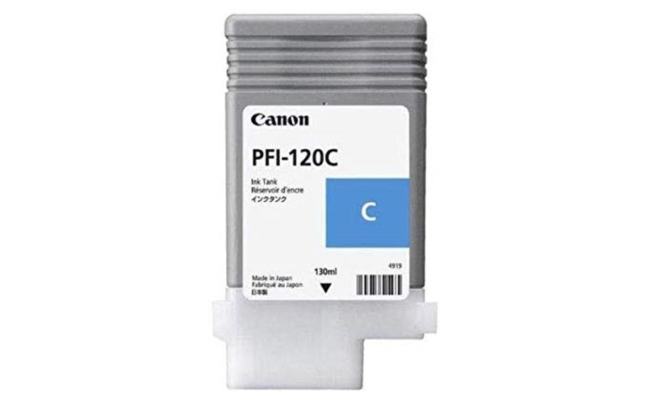 Cartus cerneala Canon PFI-120C, cyan, capacitate 130ml, pentru Canon TM...