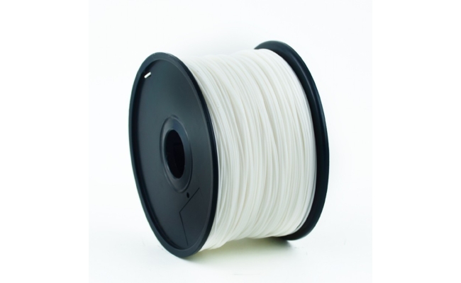 Filament GEMBIRD pentru imprimante 3D, PLA, 1.75mm diametru, 1Kg / bobina, alb