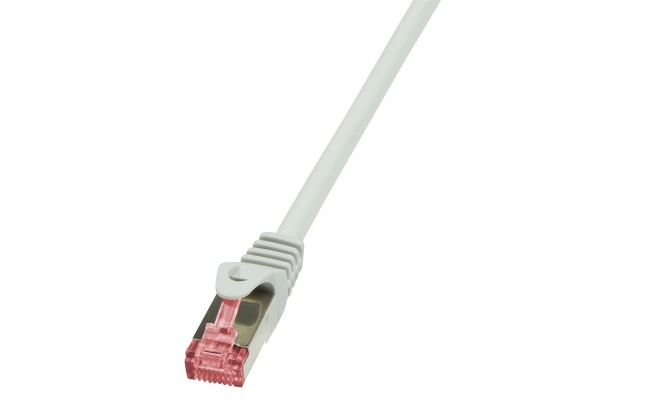 PATCH CORD S/FTP CQ2012S LOGILINK Cat6, LSZH, cupru, 0.25 m, gri, AWG27,...