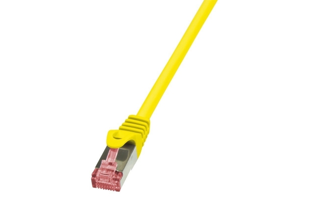 PATCH CORD S/FTP LOGILINK Cat6, LSZH, cupru, 0.25 m, galben, AWG27, dublu...