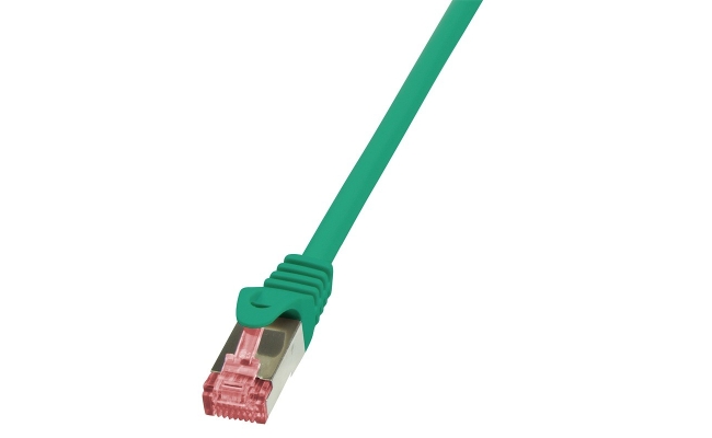 PATCH CORD S/FTP LOGILINK Cat6, LSZH, cupru, 0.25 m, verde, AWG27, dublu...