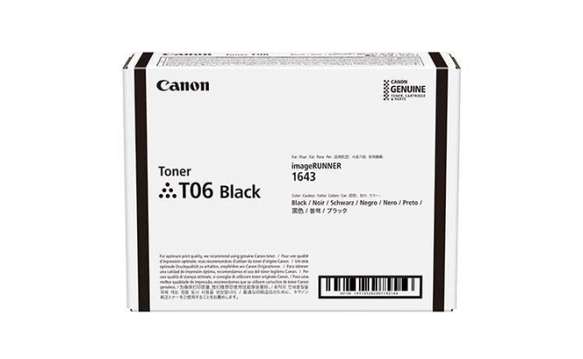 Toner Canon CRG-T06 black, 20.5k pagini, pentru IR Advance 1643I/1643IF.